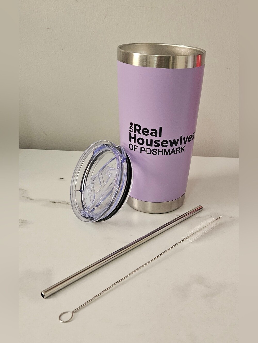 "The Real Housewives Of Poshmark" 20oz Tumbler w/ Lids & Straws- Pick 1 - Picture 4 of 13